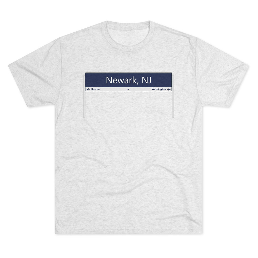 Thumbnail: Newark, NJ Station T-Shirt - Amtrak-Inspired Sign