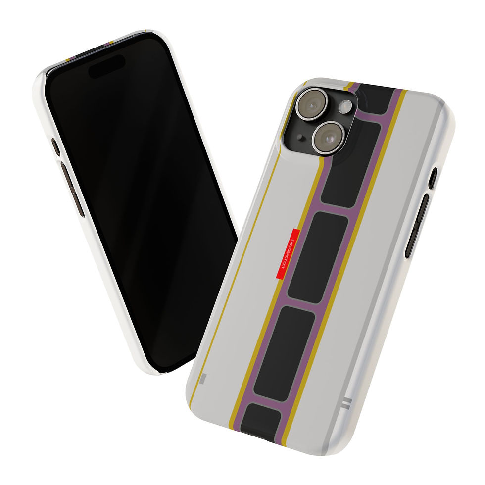Thumbnail: MBTA Car-Inspired Cell Phone Case, Boston T - Great for Rail Fans!