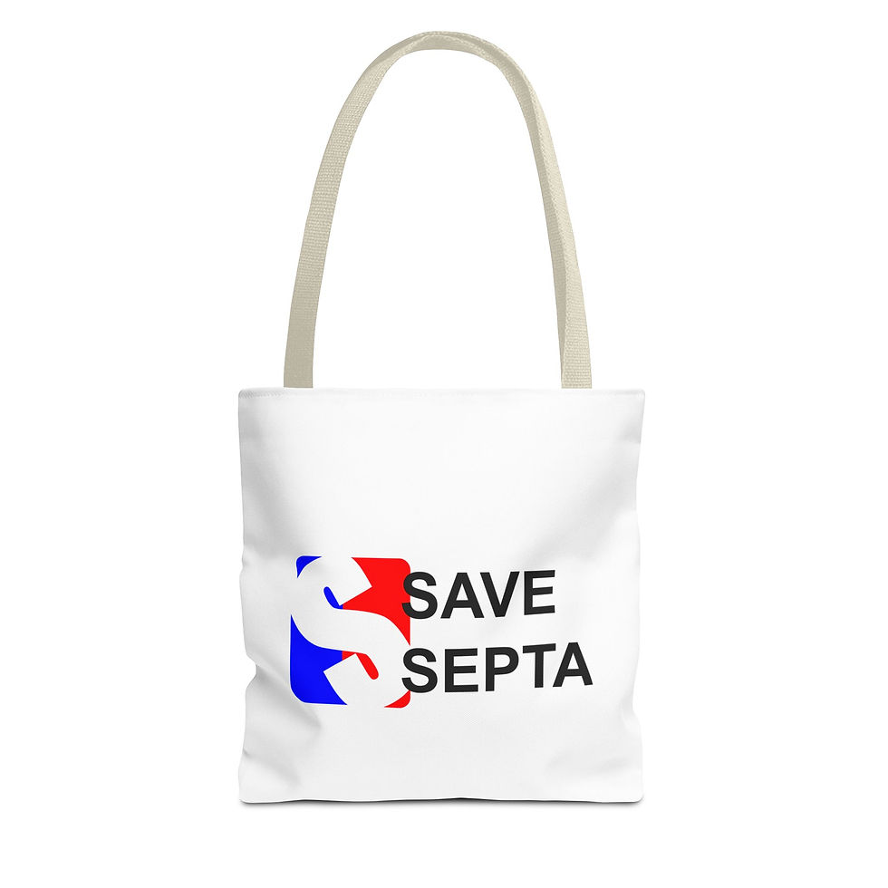 Thumbnail: Save SEPTA Tote Bag - Railroad Advocacy