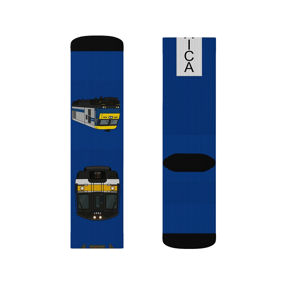 Thumbnail: Long Island Railroad-Inspired SOCKS (LIRR)