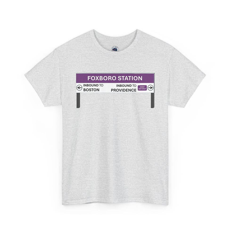 Thumbnail: Foxboro Station T-Shirt - Inspired by MTBA - PATRIOTS FANS!