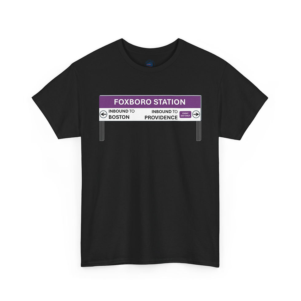 Thumbnail: Foxboro Station T-Shirt - Inspired by MTBA - PATRIOTS FANS!