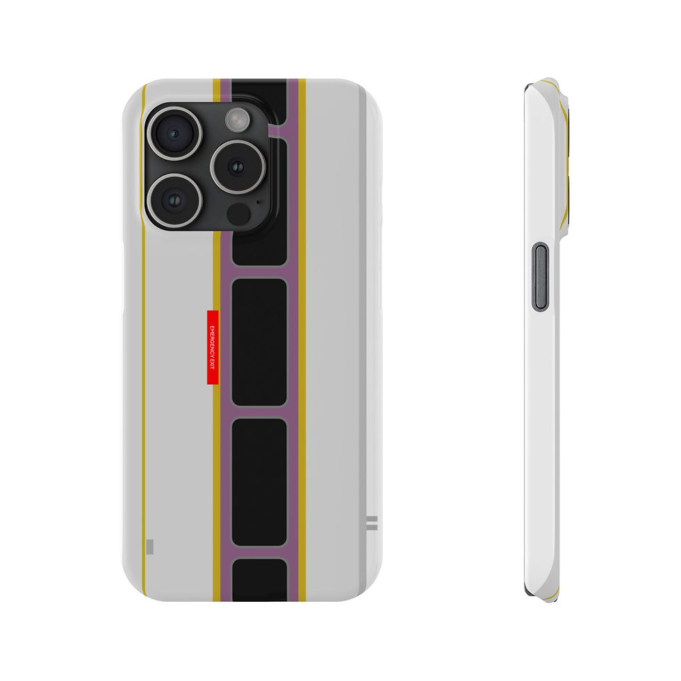 Thumbnail: MBTA Car-Inspired Cell Phone Case, Boston T - Great for Rail Fans!