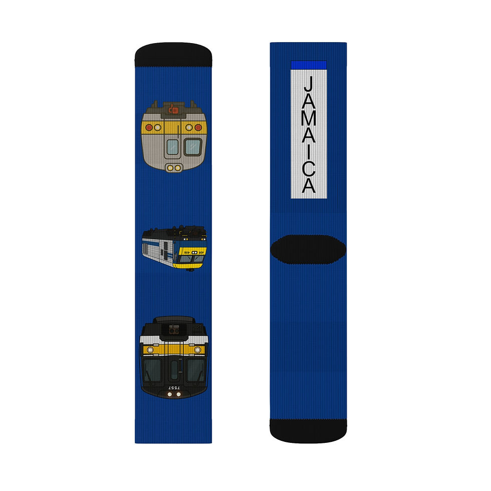 Thumbnail: Long Island Railroad-Inspired SOCKS (LIRR)