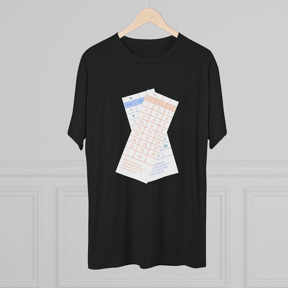 Thumbnail: New Jersey Transit-inspired Dual Seat Check T-Shirt