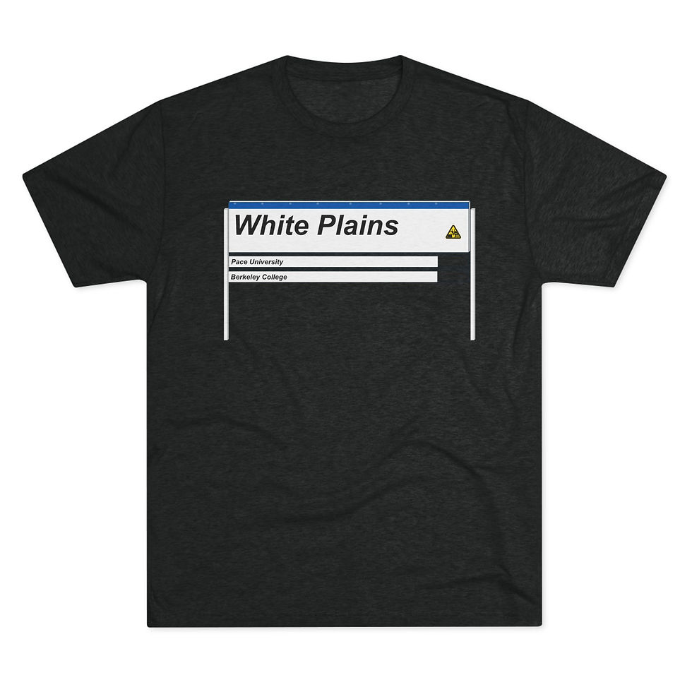 Thumbnail: White Plains Station T-shirt - Inspired by Metro-North Commuter Railroad