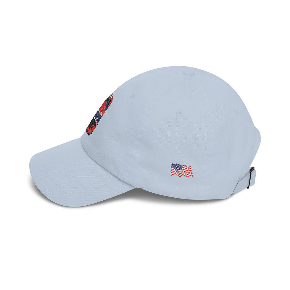 Thumbnail: Union Pacific-Inspired Baseball Hat - Engine 4547 "Donald J. Trump" (front view)