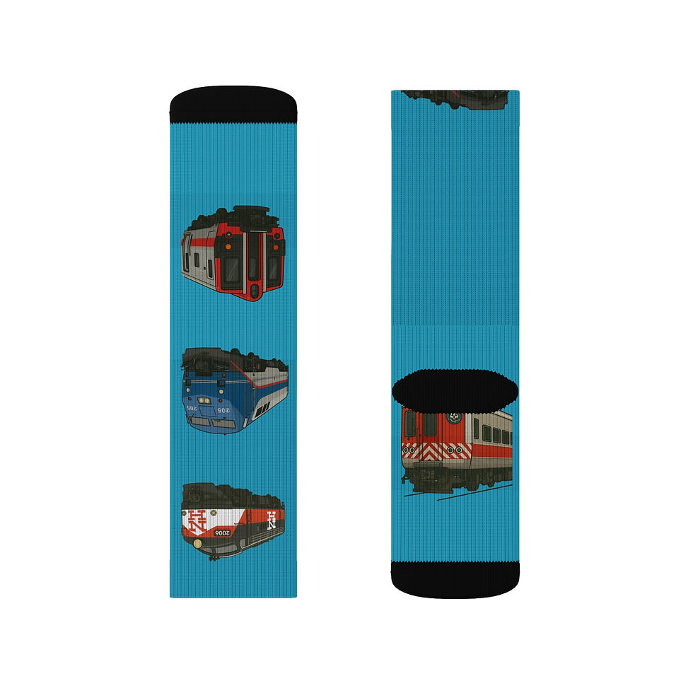 Thumbnail: Metro-North Commuter Railroad-Inspired SOCKS