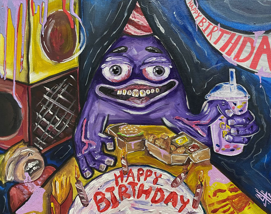 HAPPY BIRTHDAY GRIMACE 