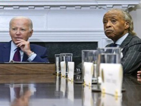 Biden w/Sharpton & NAN Moments Before Urgent Meeting w/G7s