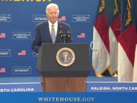 Biden Speaks In Raleigh NC During Investing in America Conference