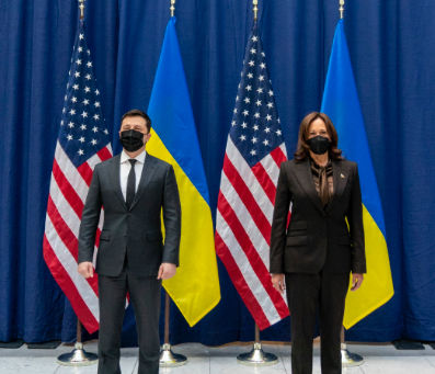 Munich: Vice President Harris Met In Demonstration of Support To Ukraine & Zelensky As War Continues