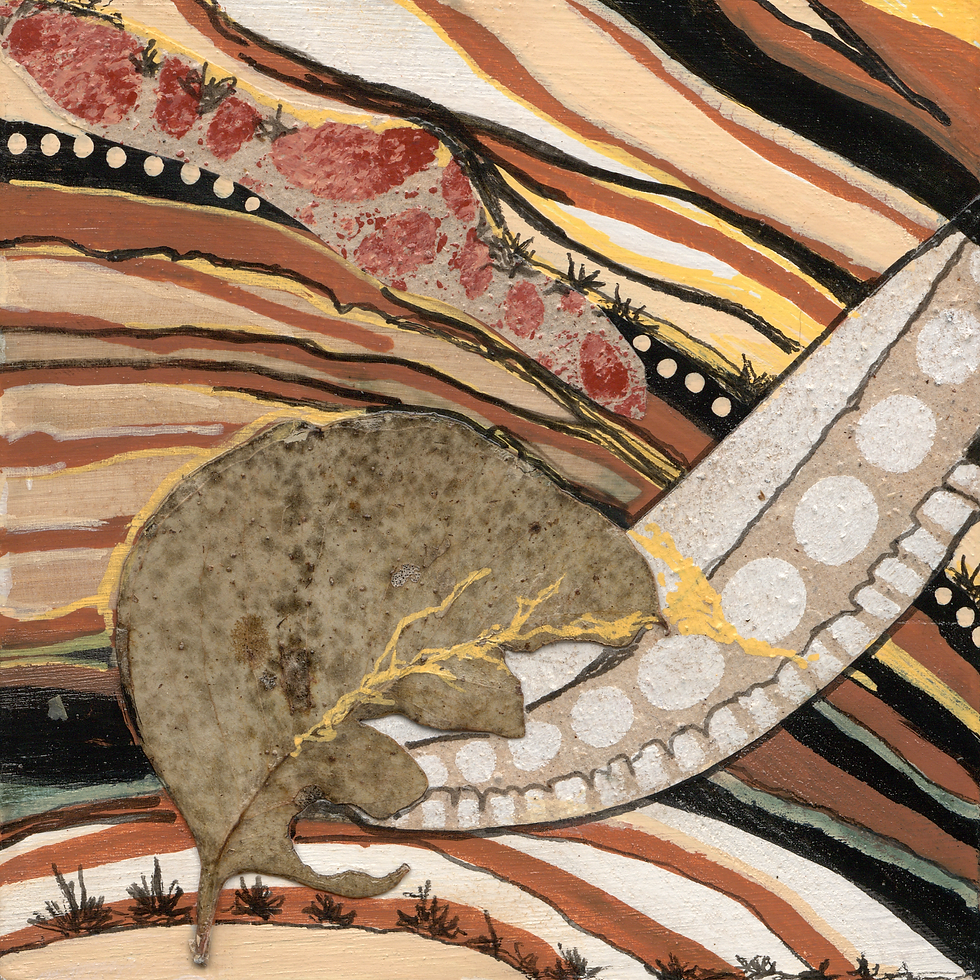 Red Soil Plains - Original Block - By Heidi Harber