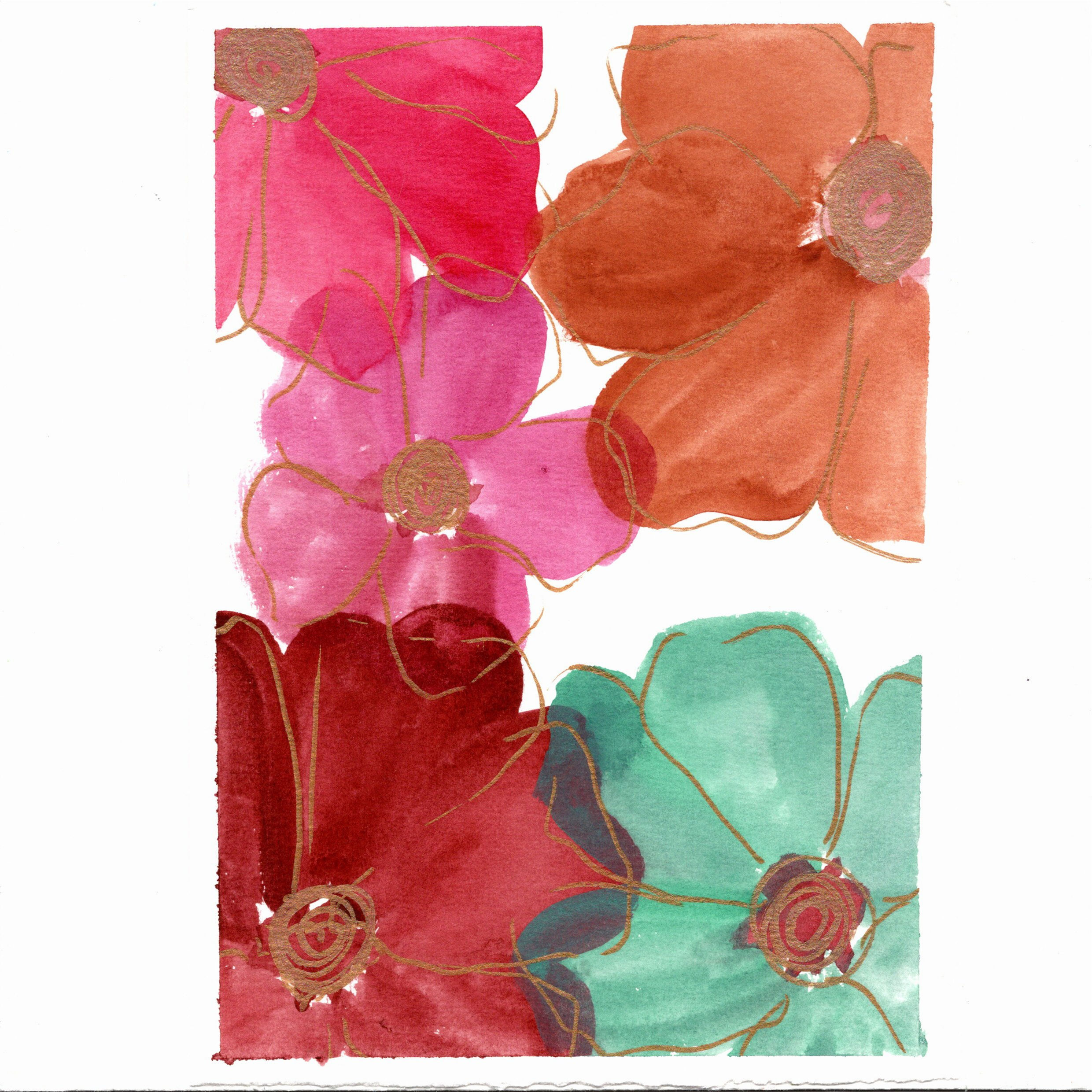 Flower Collage #7 - Artist Olivia Mulcahy
