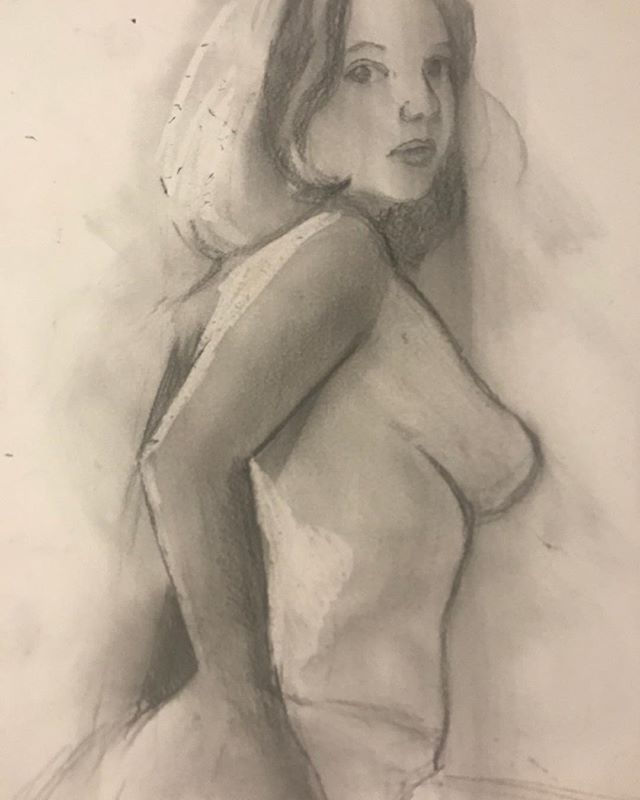 Drawing on panel