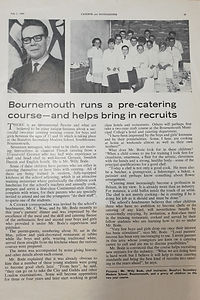 Bournemouth runs a pre-catering course