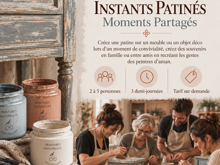 Un atelier de peinture sur mobilier en toute convivialité