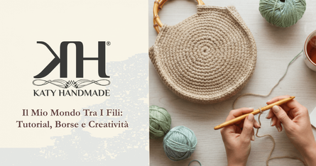 Copertina blog katy handmade con borse all'uncinetto e gomitoli