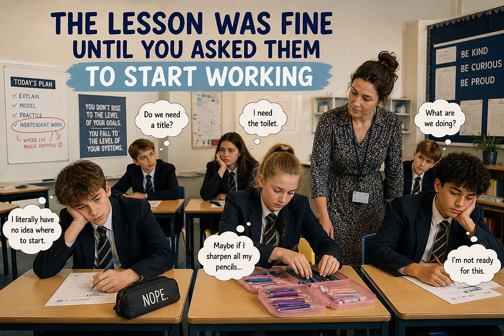 The Lesson Was Fine Until You Asked Them To Start Working