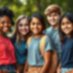 Create an ultra‑realistic photograph of middle school students, approximately 13–14 years