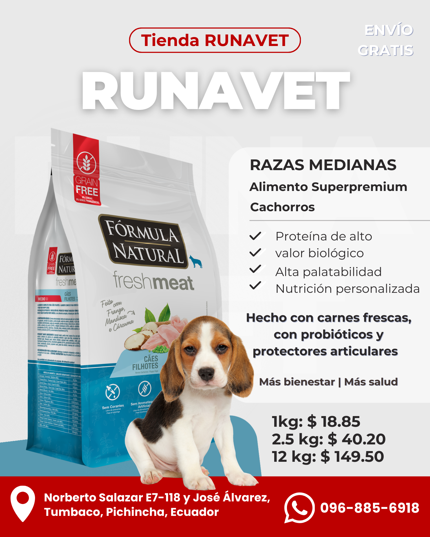 Alimento balanceado Superpremium para perros Medianos