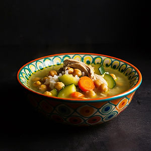 Chicken Soup with Vegetables.