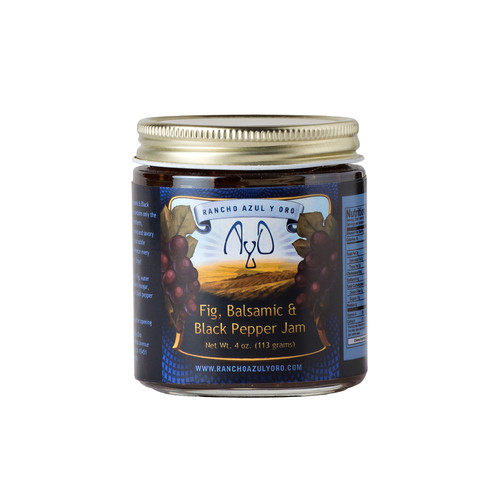 Fig Balsamic & Black Pepper Jam Rancho Azul y Oro