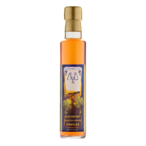 Blackberry Roasted Pepper Vinegar, 8 oz. (VBRP) Rancho Azul y Oro