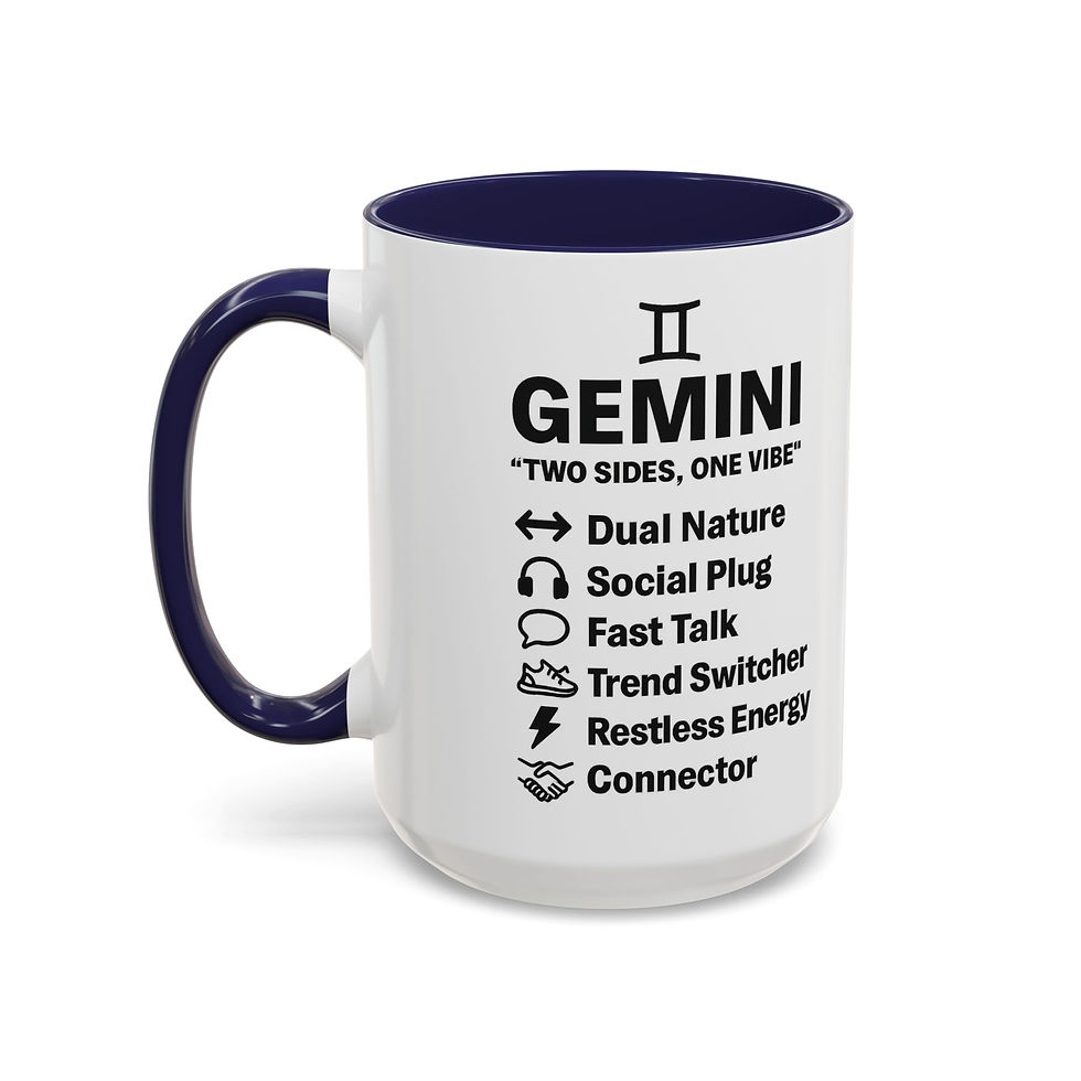 Thumbnail: Gemini Zodiac Mug – Astrology , Gift for Birthdays, Geminis Decor, Horoscope Mug