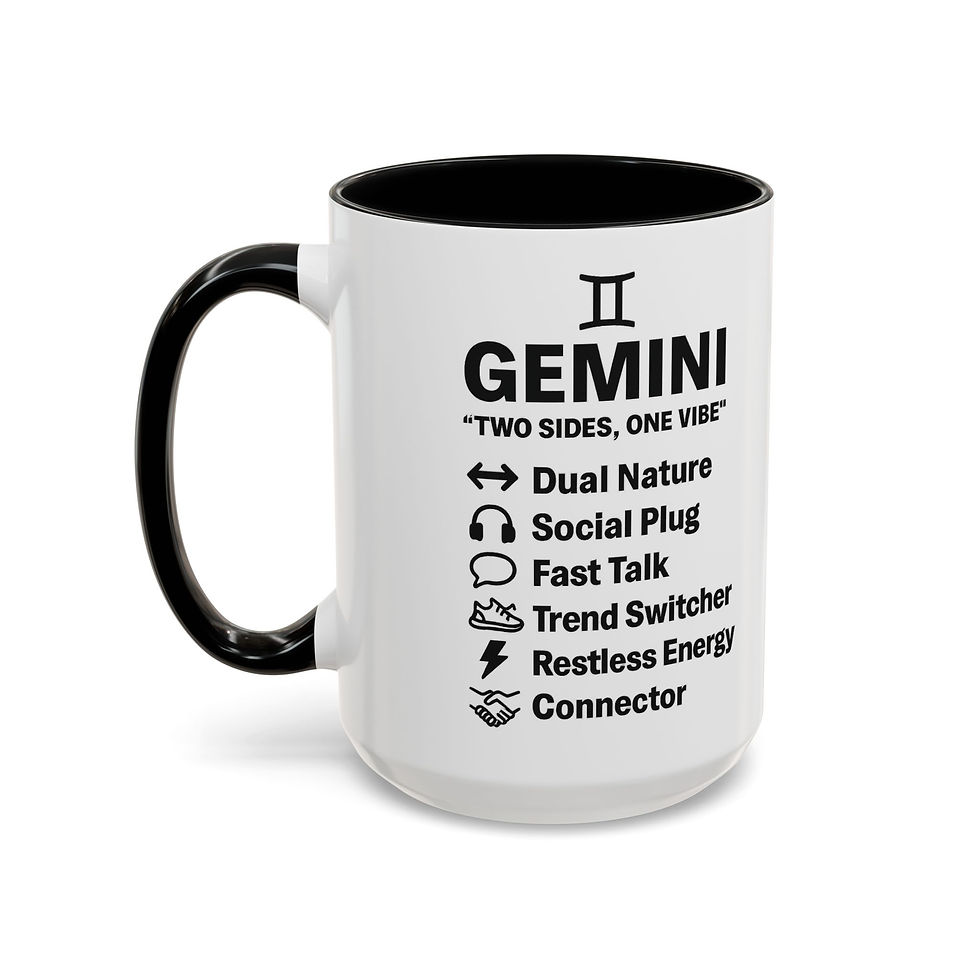Thumbnail: Gemini Zodiac Mug – Astrology , Gift for Birthdays, Geminis Decor, Horoscope Mug