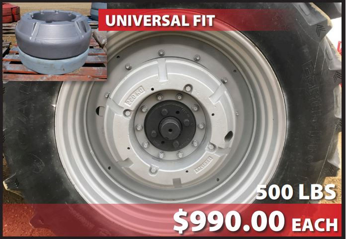 500LB WHEEL WEIGHT - CAST WHEEL CENTER