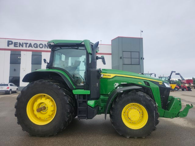 Side view of a 2021 John Deere 8R310 tractor