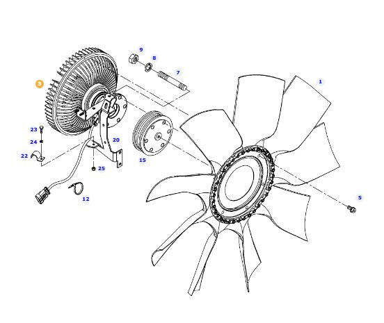 Thumbnail: AGCO 72471916 - FAN VISCO CLUTCH
