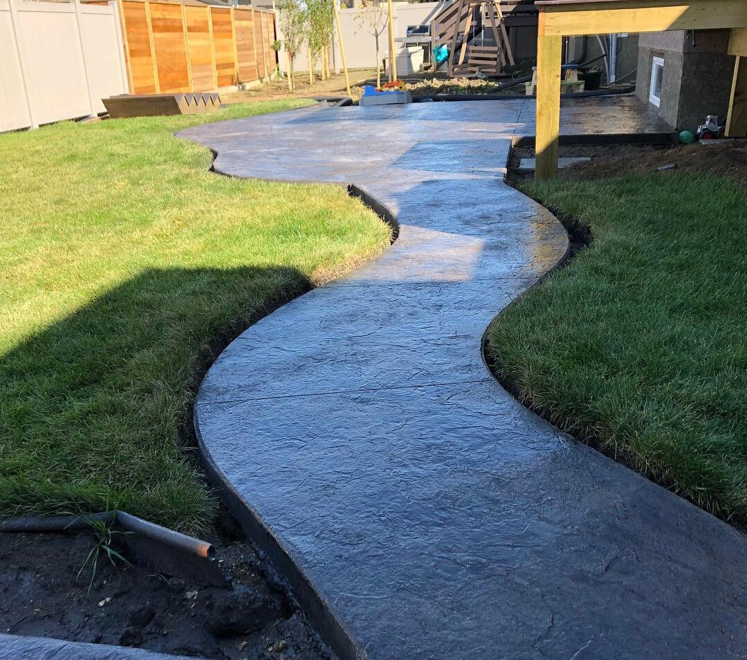 Stamped Concrete sidewalk