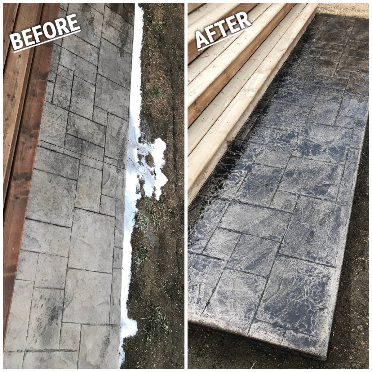 Stamped Concrete rejuvenation