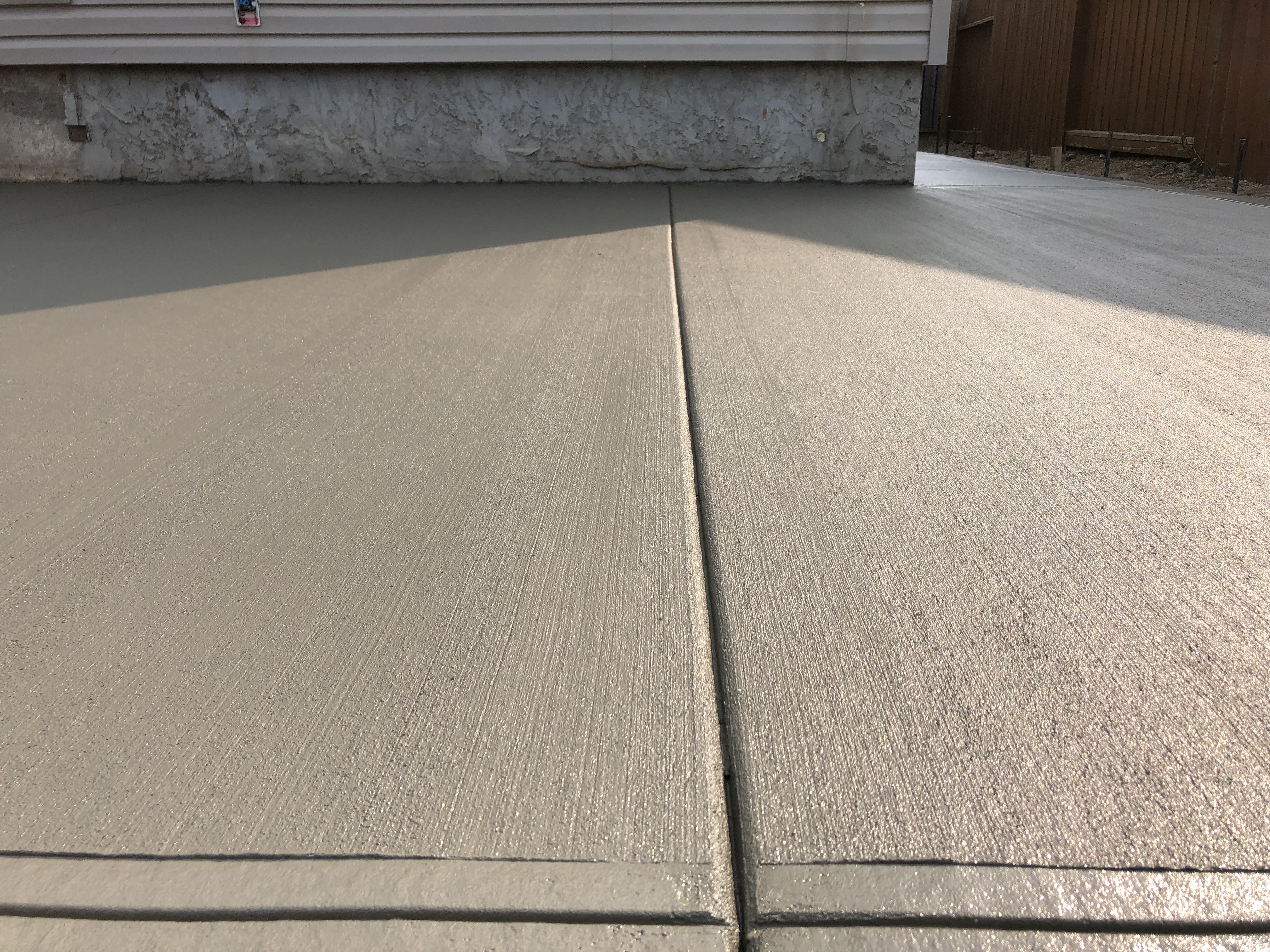 Hand cut control joints