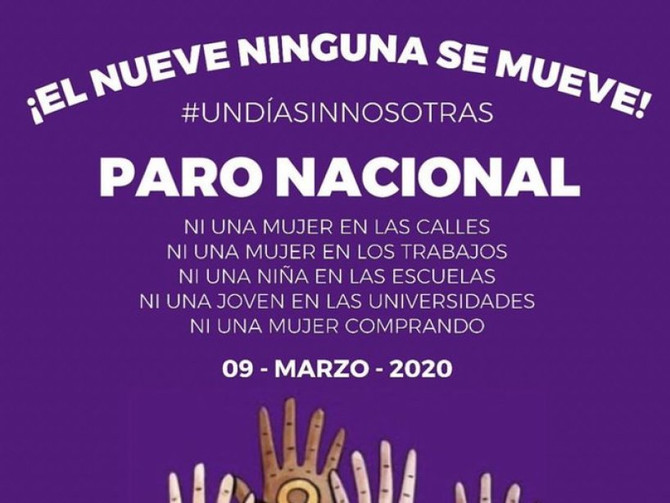 #UnDiaSinMujeres México CDMX #9M