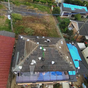2026/10/06 令和8年熊本地震(宇城市)支援|息子さんが張ったブルーシートを、張り替えて