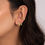 Thumbnail: Butterfly studded earrings 