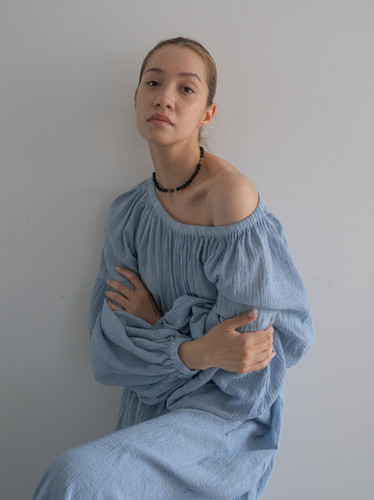 Two Way Long Dress - Indigo | tree & moon