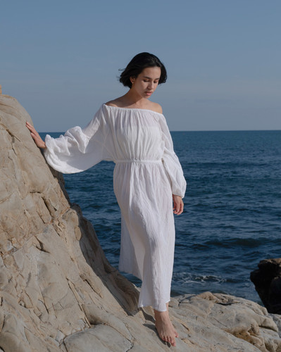 Two Way Long Dress - Natural | tree & moon