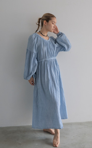 Two Way Long Dress - Indigo | tree & moon
