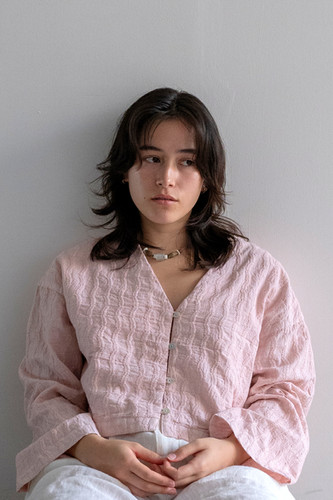 トップス tree & moon Embroidery Shirt - Sakura Embroidery Shirt - Sakura | tree & moon