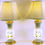 Thumbnail: Pair of Victorian Opaline glass lamps