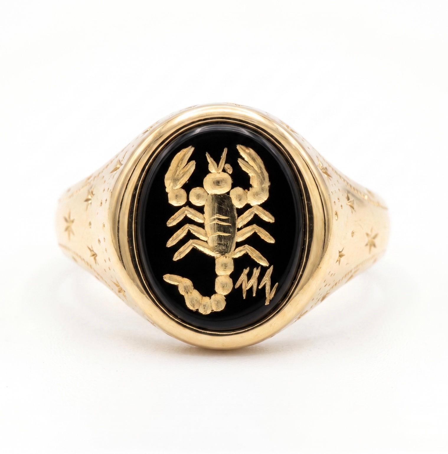 Scorpio Zodiac Signet Ring