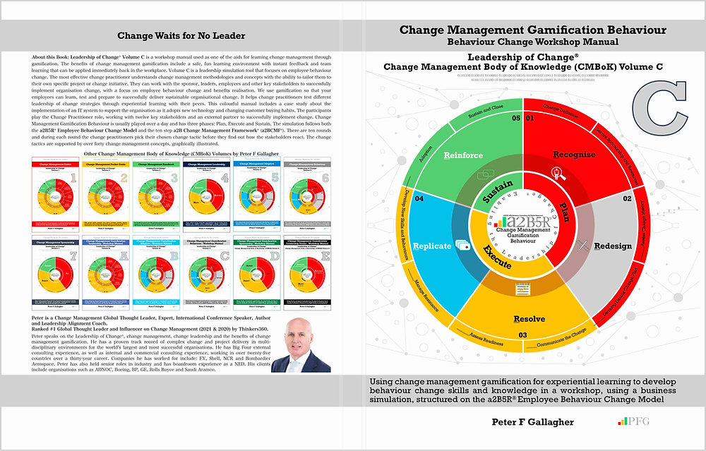 Gamification Behaviour Change Examples Change Management Gamification Behaviour - Volume C Cover Design