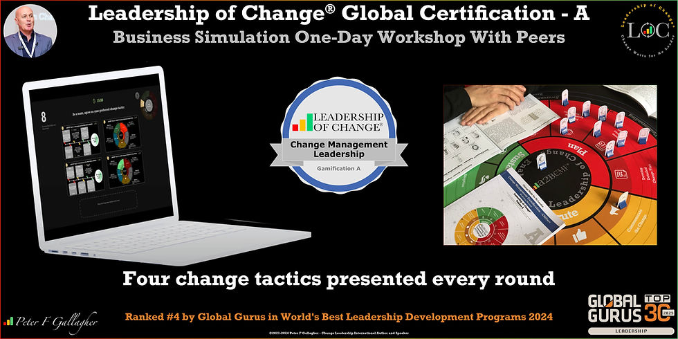 Peter F Gallagher, change leadership business simulation, change leadership, change management Leadership, change management gamification, experiential learning, change management gamification leadership, change management gamification adoption, change management gamification behaviour, change management experts, change management speakers, change management global thought leaders, famous change management speakers, change management insanity, change management gurus, change leadership, global gurus leadership,