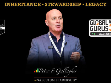 2026 Global Gurus Leadership ~ Peter F. Gallagher Moves Up to #4