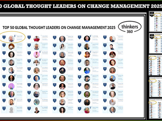 Congratulation to Peter F. Gallagher Ranked No. 1 Global Thought Leader and Influencer on Change Management (2025-2020) – Thinkers360