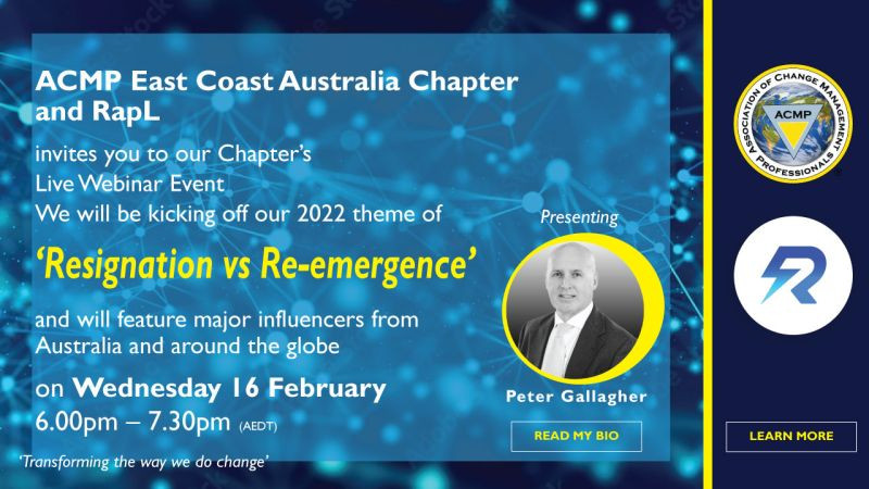 Peter F Gallagher, Speaking ACMP EA Australia Leadership Of Change, change management speakers, change Leadership Alignment, change management experts, change management expert, change management global thought leaders, change management global thought leader, Leadership of change, change management handbook, change management Leadership responsibilities, change management keynote speakers, change management gamification,